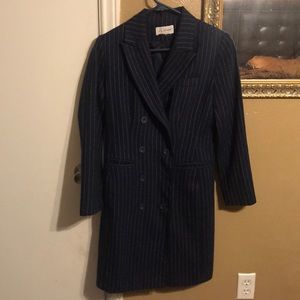 Pinstriped suit dress